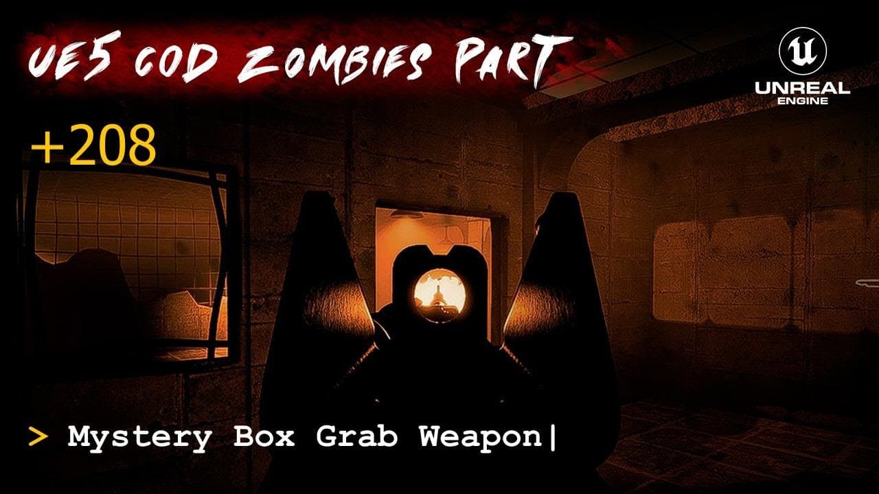 UE5 CoD Zombies Tutorial Part 208: Mystery Box Grab Weapon