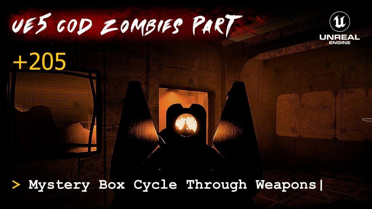UE5 CoD Zombies Tutorial Part 205: Mystery Box Cycle Through Weapons