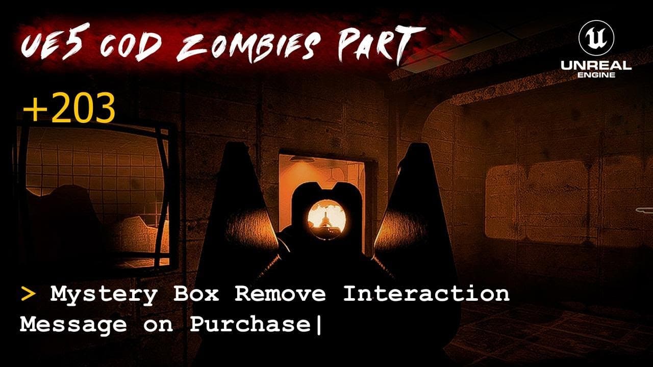 UE5 CoD Zombies Tutorial Part 203: Mystery Box Remove Interaction Message on Purchase